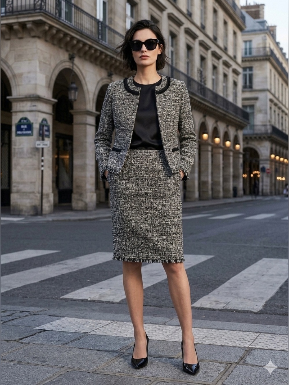 Karl Lagerfeld Paris Metallic Tweed Jacket XL - NWOT Chanel Aesthetic